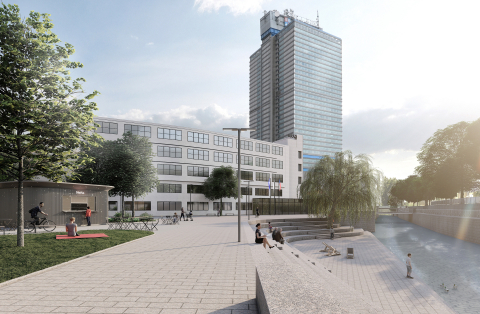 KRAJ vizualizace náplavka se stánkem 3000px